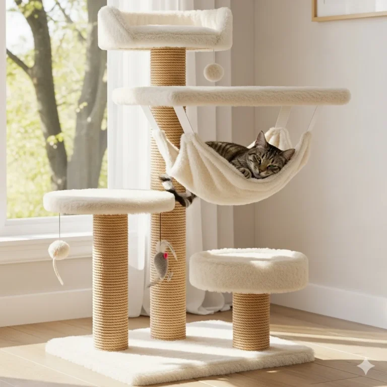 Moderne krabpaal: stijlvol design voor mens én kat